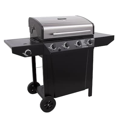 Char-Broil Thermos 480 48000 BTU 4 Burner Gas Grill with Side Burner
