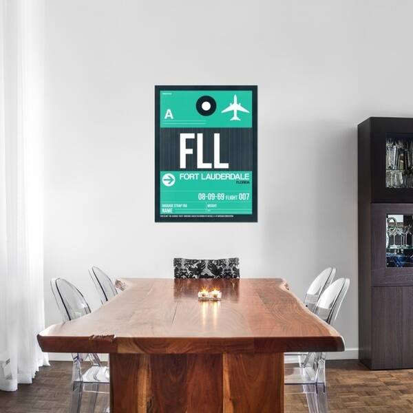 Naxart Studio 'FLL Fort Lauderdale Luggage Tag II' Multicolored