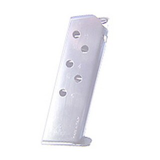 Mecgar Walther PPK 380 Magazine 6 Round, Flat Butt Plate, Nickel