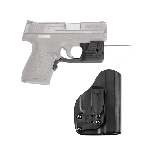 Crimson Trace Laserguard Pro M&P Shield, Red with Blade Tech IWB Holster, Boxed