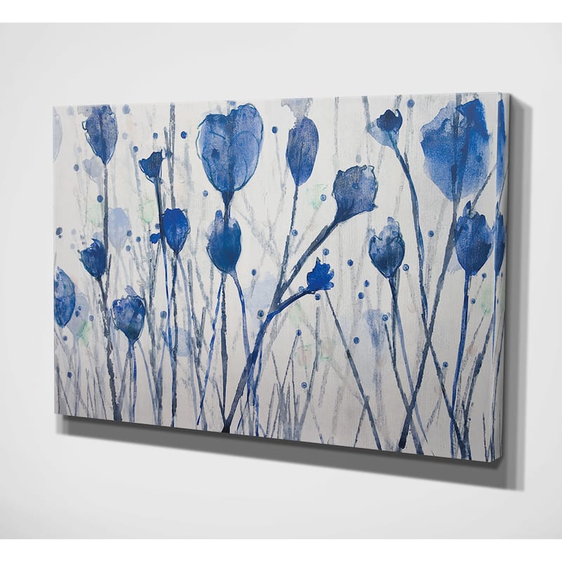 Blue Day Garden Canvas Wall Art