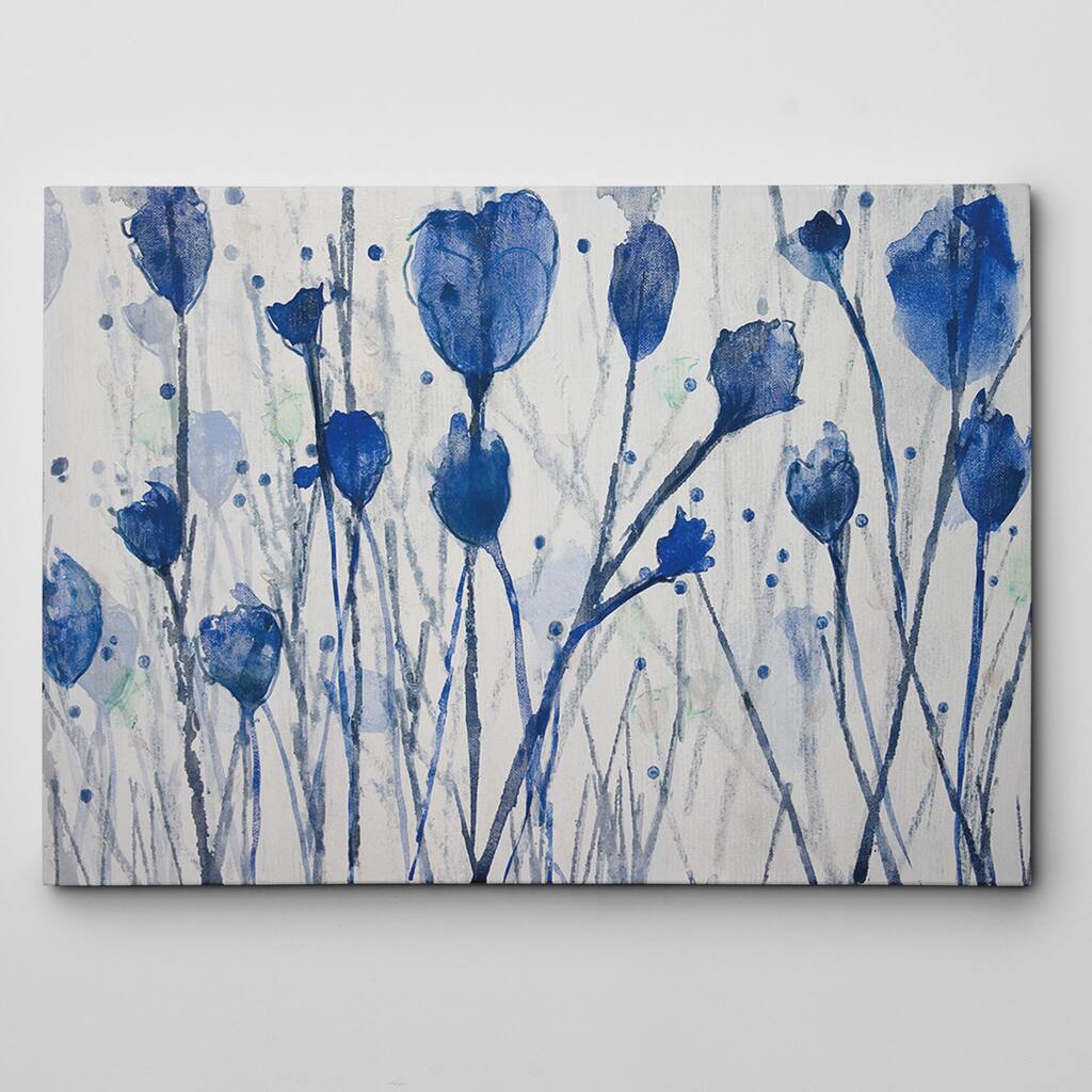 Blue Day Garden Canvas Wall Art
