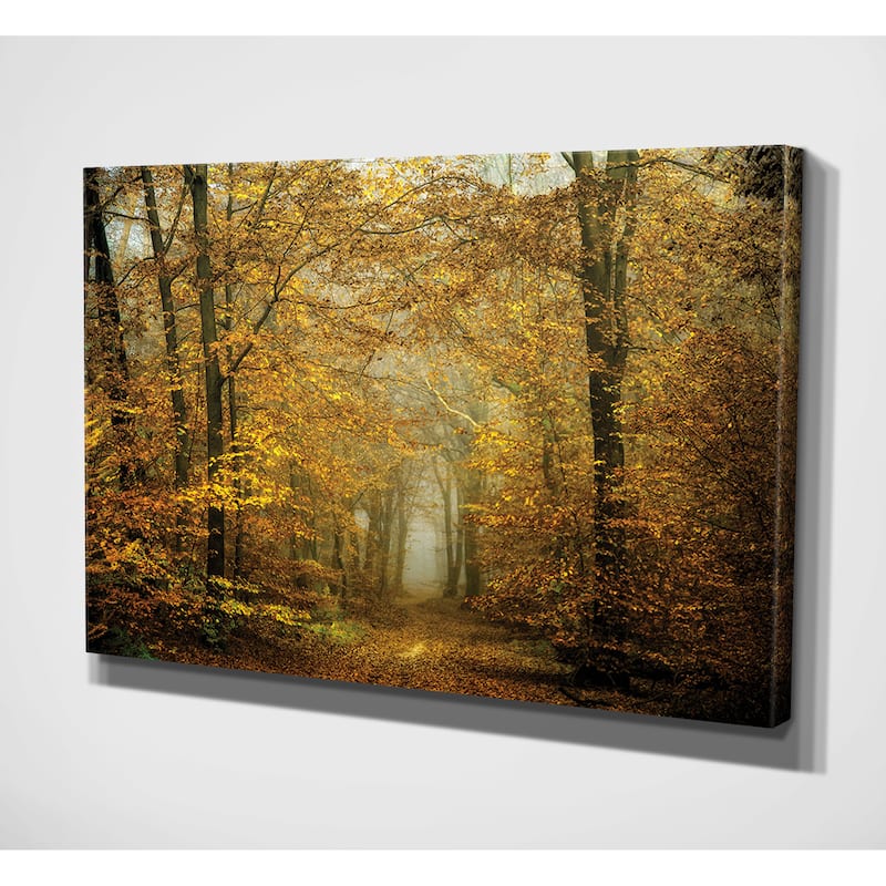 Soon Fall Leaves Canvas Wall Art