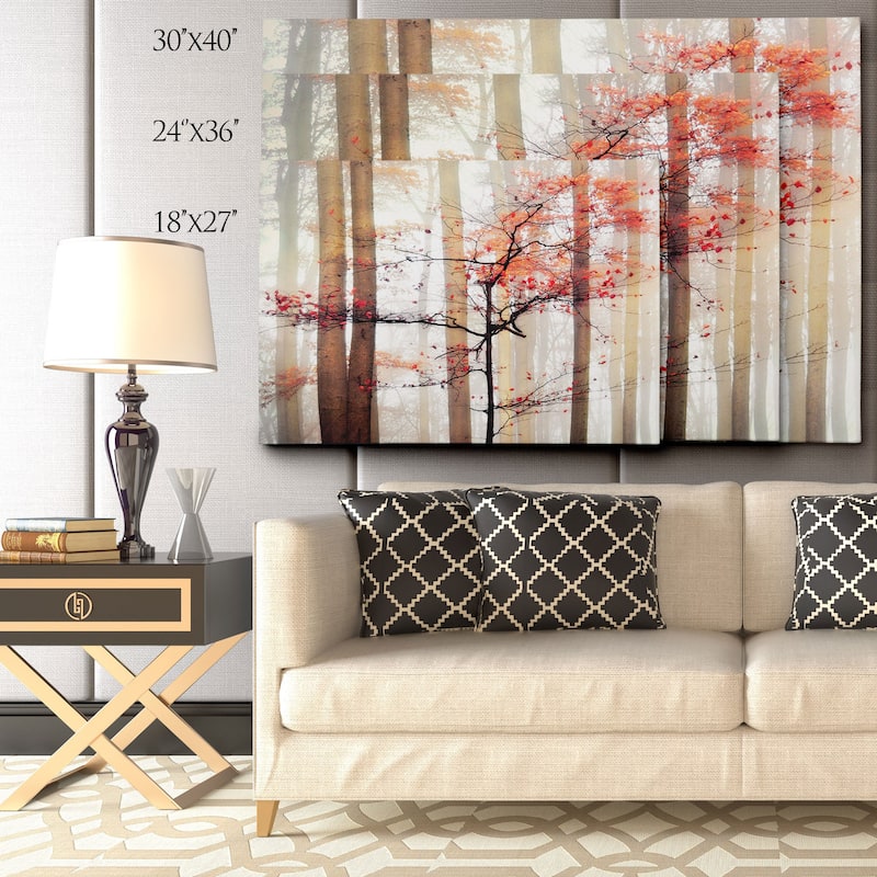 Orange Awakening Canvas Wall Art
