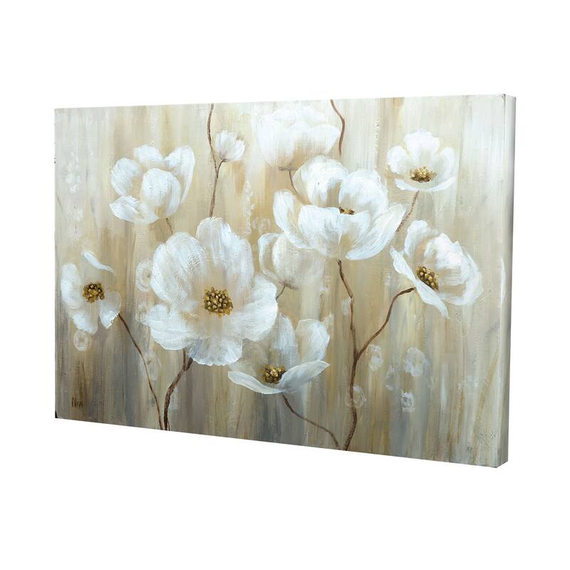 Shimmering Blossoms Canvas Wall Art