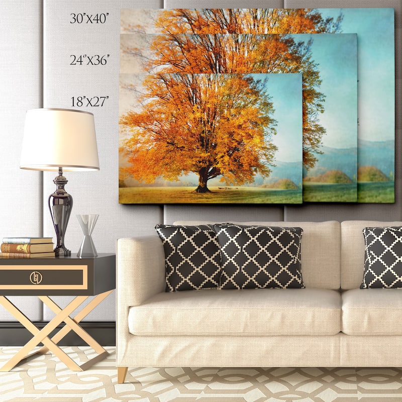 Autumn's Passion Canvas Wall Art