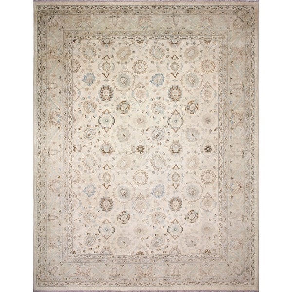 Noori Rug Faded Peshawar Brigham Ivory/Beige Rug - 9'2 x 12'0. Opens flyout.