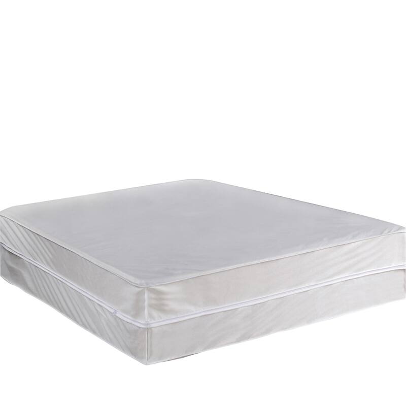Performance Textiles Antimicrobial Box Spring Protector - White