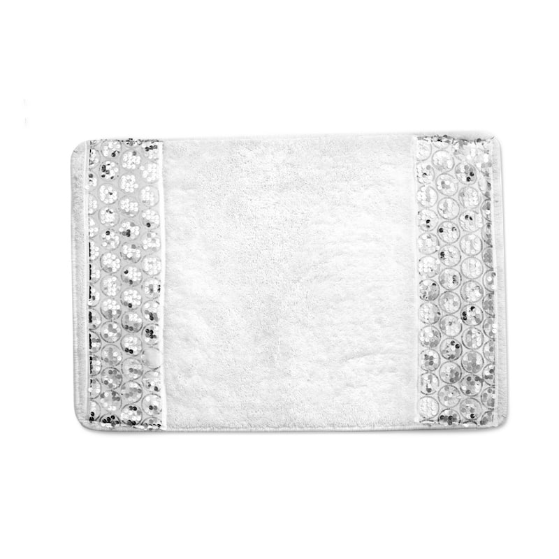 Luxury Bathroom Rug and Contour Rug Set or Separates On Sale Bed