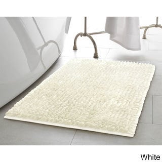 Laura Ashley Butter Chenille Bath Mat Light Grey