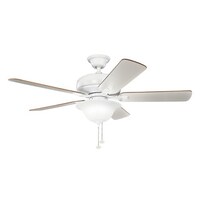 Shop Kichler Lighting Cameron Collection 52 Inch White Ceiling Fan