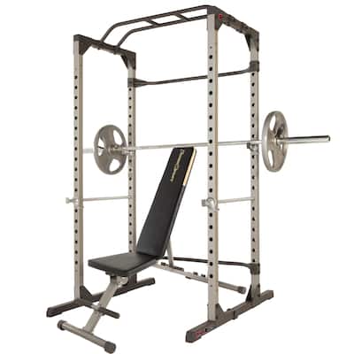 FITNESS REALITY 810XLT Power Cage with 800lb Capacity Weight Bench