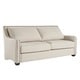 Faizah White Linen Nailhead Sloped Arm Sofa by iNSPIRE Q Artisan - Thumbnail 1