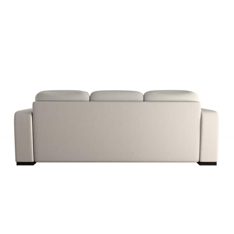 Lionel Modern White Fabric Down-filled Sofa by iNSPIRE Q Artisan