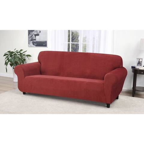Red Sofa Couch Slipcovers Online At Our Best Kathy Ireland Day Break Sofa Slipcover
