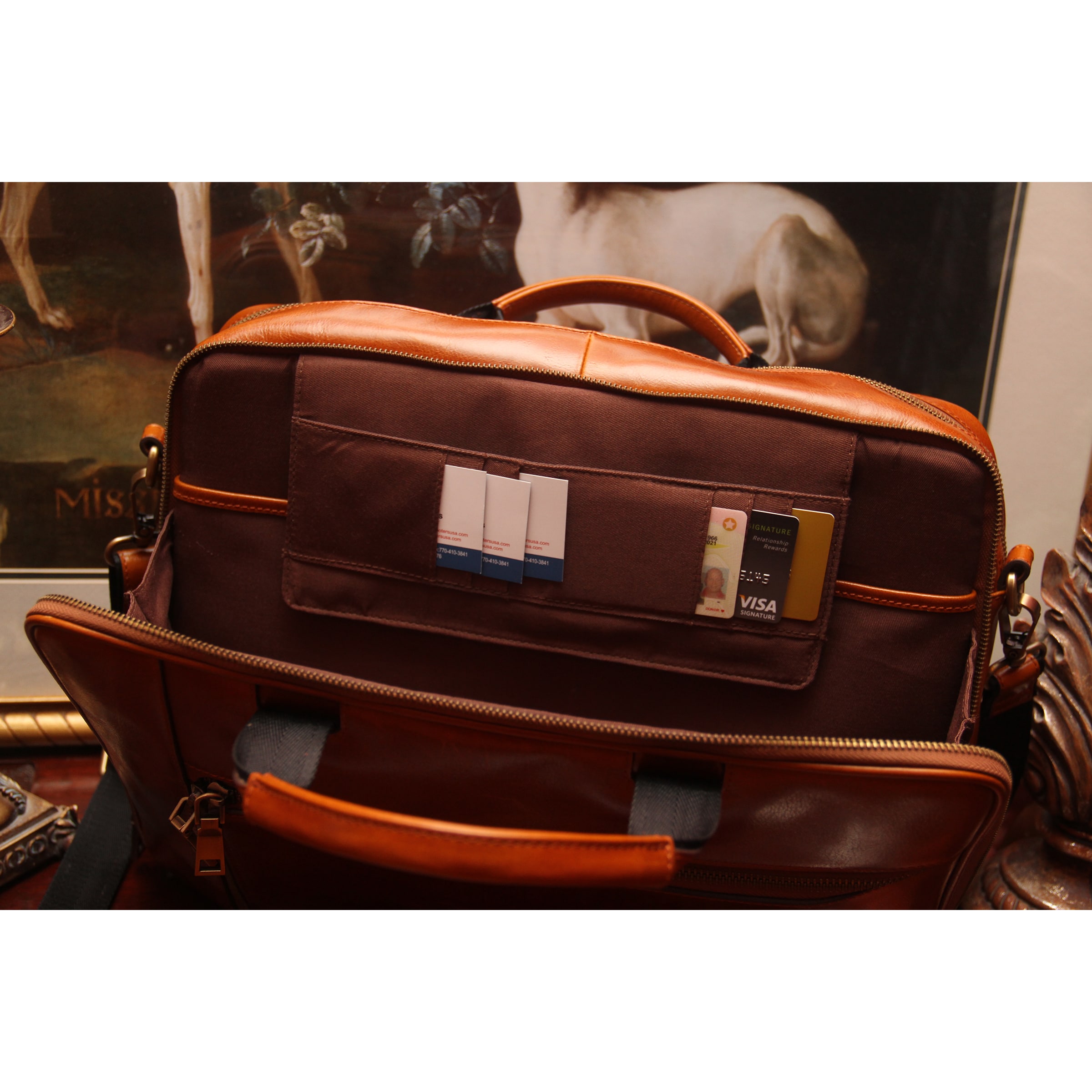 concealed carry leather briefcase