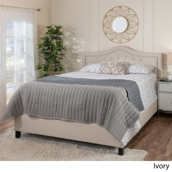 Dante Upholstered Tufted Fabric Queen Bed Set By Christopher Knight Home Overstock 14047251