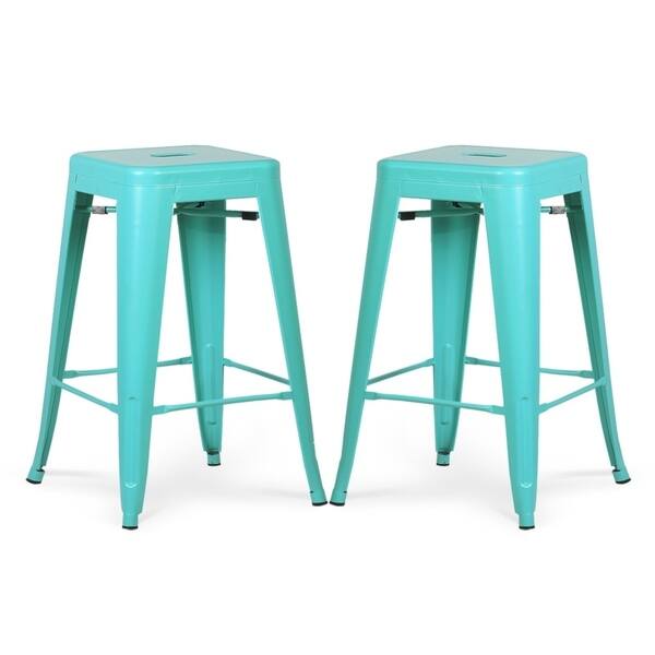 Poly and Bark Trattoria 24 Inch Counter Stool (Set of 2) Bed Bath