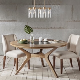 INK+IVY Metro Natural Oak Round Dining Table