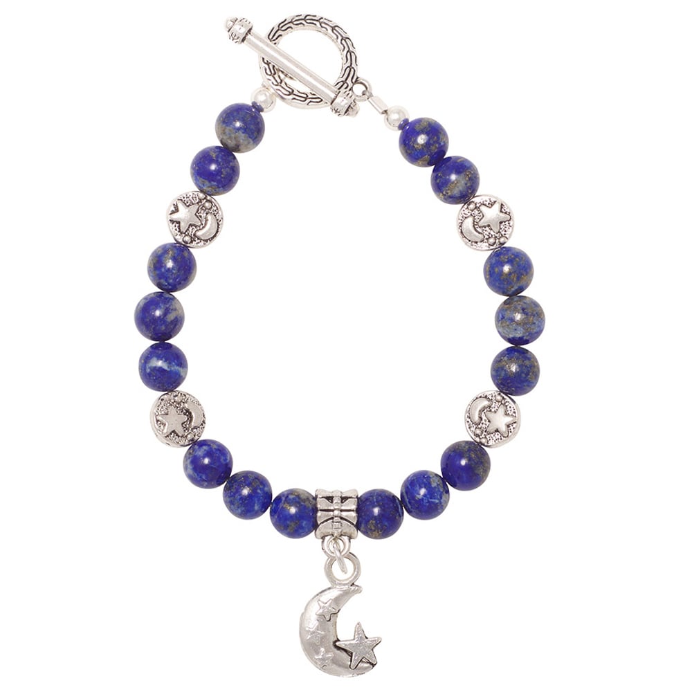 Handmade Healing Stones for You Lapis Lazuli Celestial Bracelet (United States)
