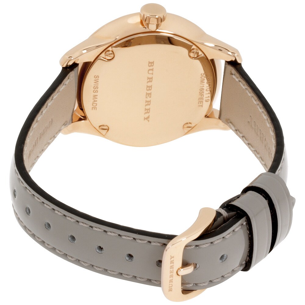 burberry small check strap watch