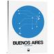 NAXART Studios 'Buenos Aires Blue Subway Map' Stretched Canvas Wall Art ...