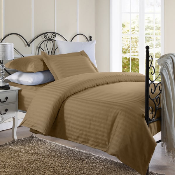 Ellington Home 1800 Series 3 Piece Damask Stripe Duvet Cover Set Ellington Home 1800 Series 3 Piece Damask Stripe Duvet Cover Set