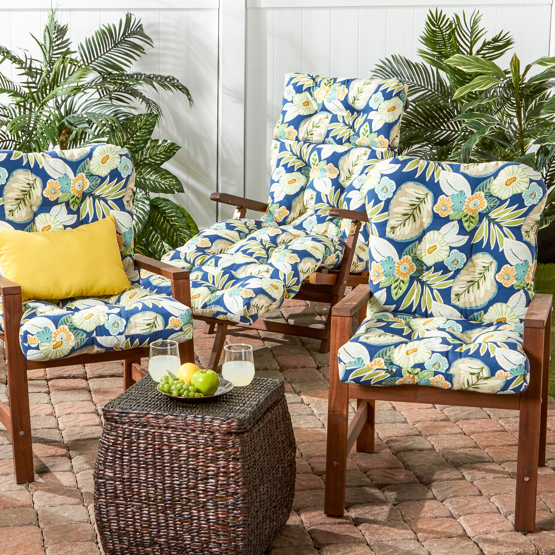 Outdoor seat and back cushion online sets