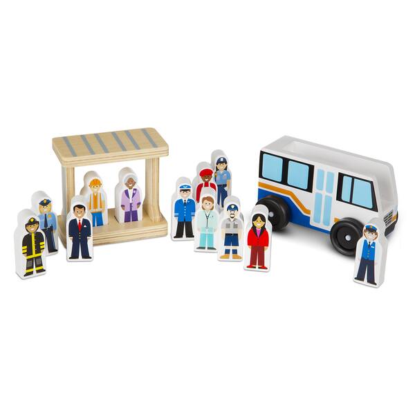 melissa and doug off to work bus set