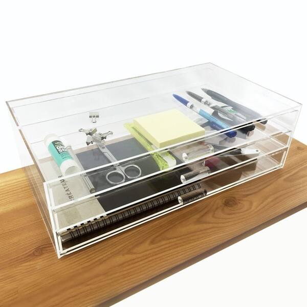 Shop Ikee Design Acrylic 3 Drawer Cosmetic And Jewelry Organizer