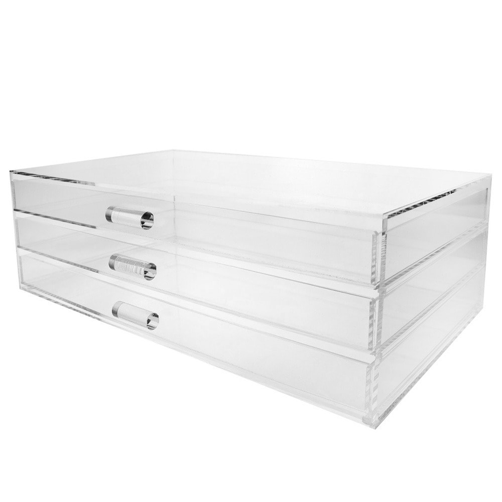 Shop Ikee Design Acrylic 3 Drawer Cosmetic And Jewelry Organizer