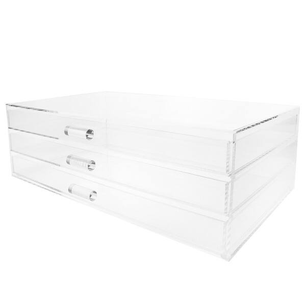 Shop Ikee Design Acrylic 3 Drawer Cosmetic And Jewelry Organizer