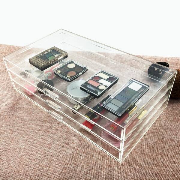 Shop Ikee Design Acrylic 3 Drawer Cosmetic And Jewelry Organizer