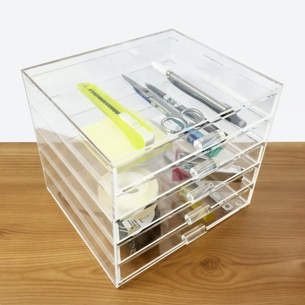 Shop Ikee Design Acrylic 5 Drawer Cosmetic And Jewelry Organizer