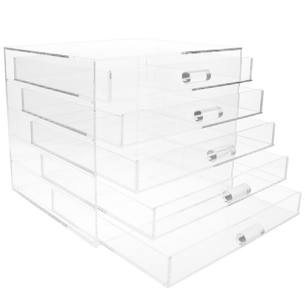 5 White Insert Tray Liners W 15 Compartments Drawer Organizer Jewelry Displays