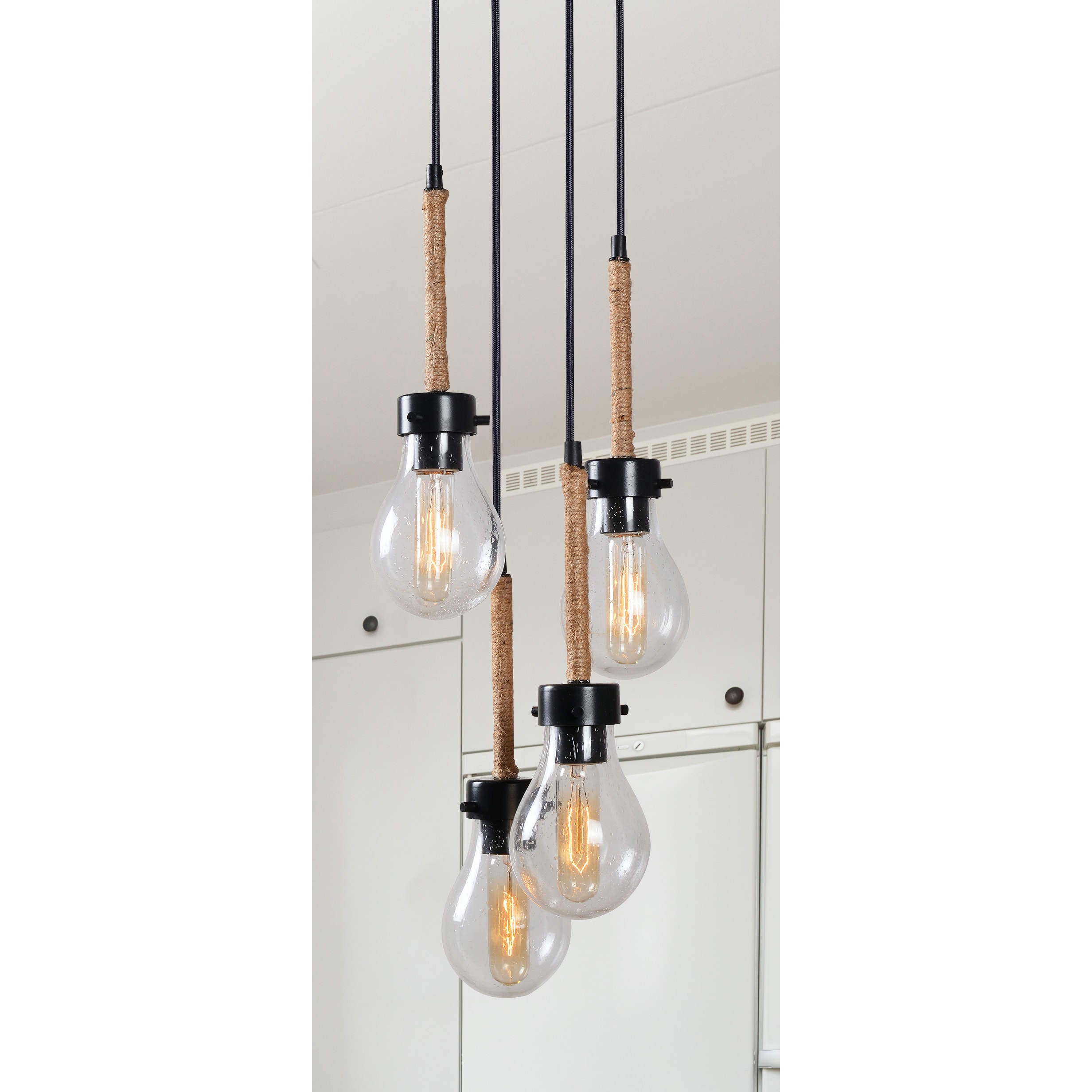 Frayed 4 Light Cluster Chandelier - Chandeliers For Bedrooms by Overstock.com