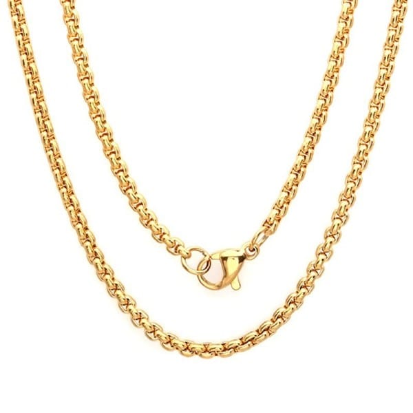 Steeltime Men's Gold Tone Coreana Chain