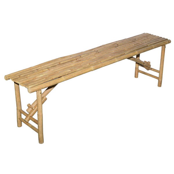 Shop Handmade Long Bamboo Folding Bench (Vietnam 