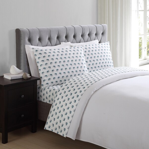 Truly Soft Everyday Printed Elephants Sheet Set