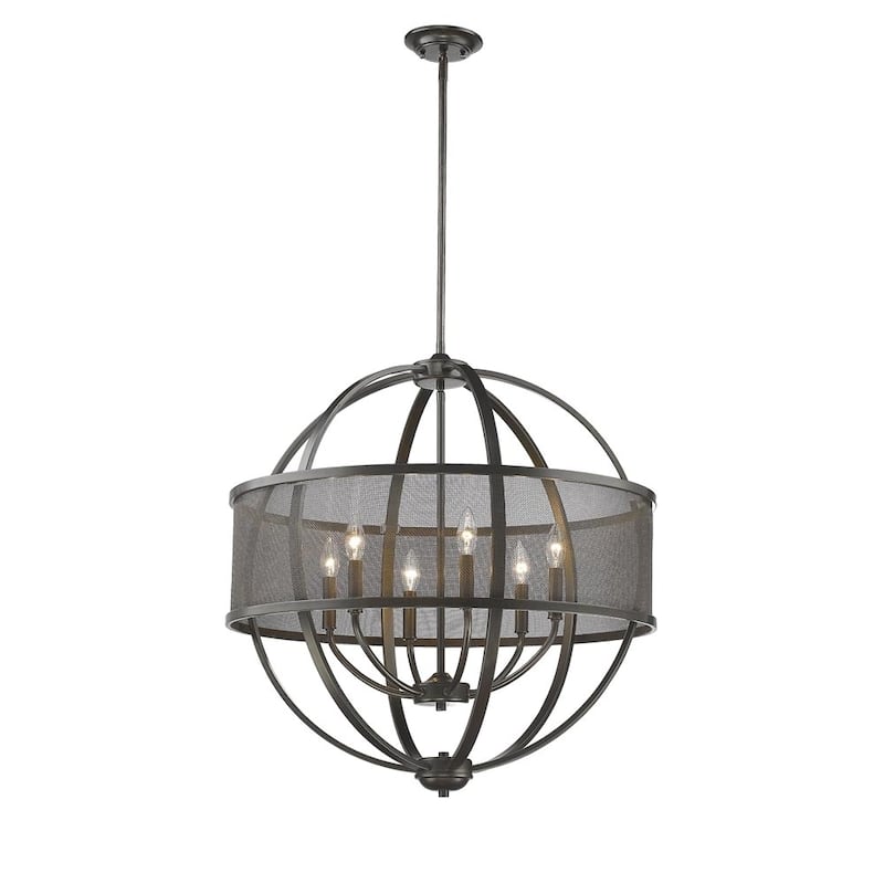 Copper Grove Zambee 6-light Chandelier in Etruscan Bronze