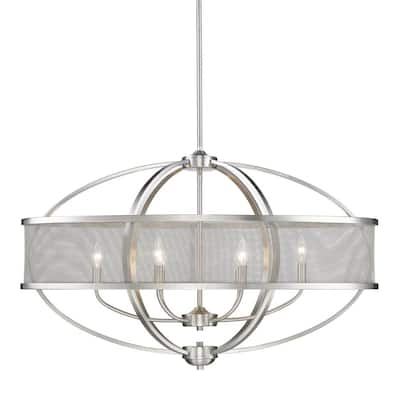 Colson PW Linear Pewter-finish Pendant Light