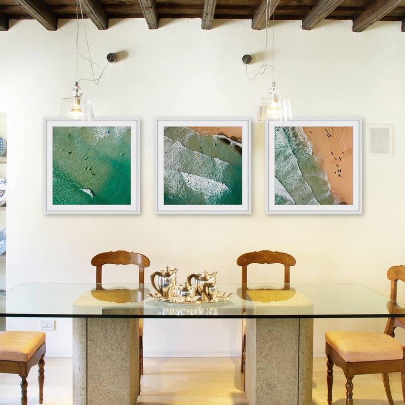 Marmont Hill - Handmade Waves Triptych - Multi-Color