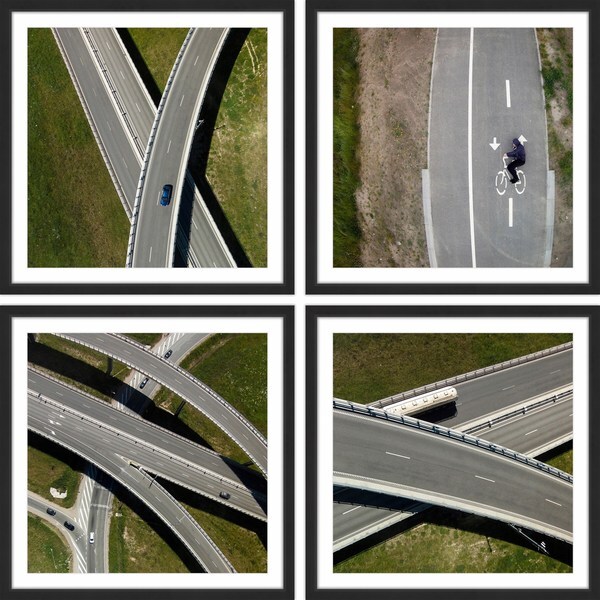 Marmont Hill - Handmade Crossovers Quadriptych - Multi-color. Opens flyout.