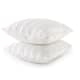 Cheer Collection Solid Color Faux Fur Throw Pillows (Set of 2)