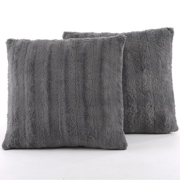gray throw pillows