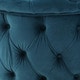 preview thumbnail 18 of 32, Zelfa Modern Glam Tufted Velvet Round Ottoman by Christopher Knight Home