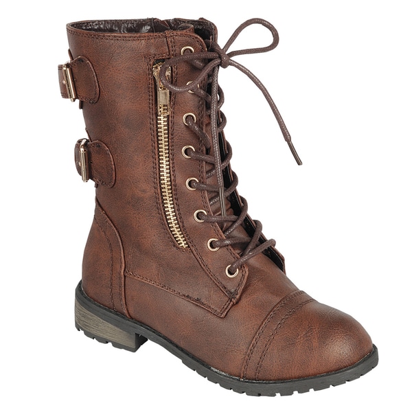 womens combat boots with buckles
