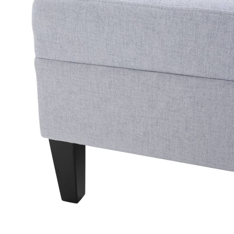Zahra Tufted Fabric Ottoman by Christopher Knight Home