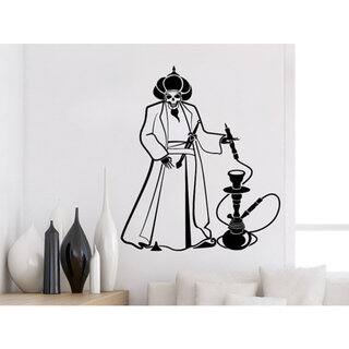 Shop Hookah Wall Decal Relax Arabic Wall Decals Skull Aladin Sticker Decal Size 33x45 Color Black Overstock 14057119