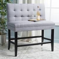 Kenan 29-inch Tufted Fabric Barstool Dining Bench by Christopher Knight Home